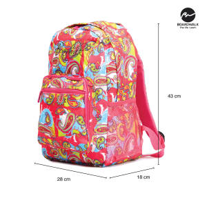 Boardwalk Clorchet School Girls Backpack With Paisley Design