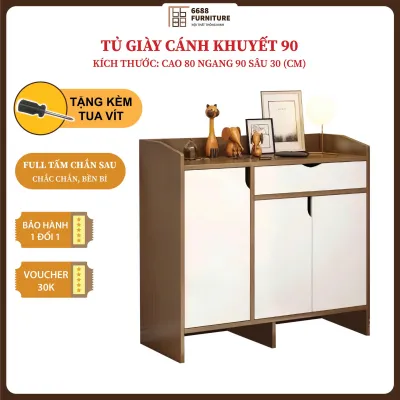 Tặng Tua Vít - Tủ giày gỗ 5 tầng màu đặc biệt Tủ để giày gỗ mdf ván dày 12 ly chắc chắn lắp ráp dễ dàng