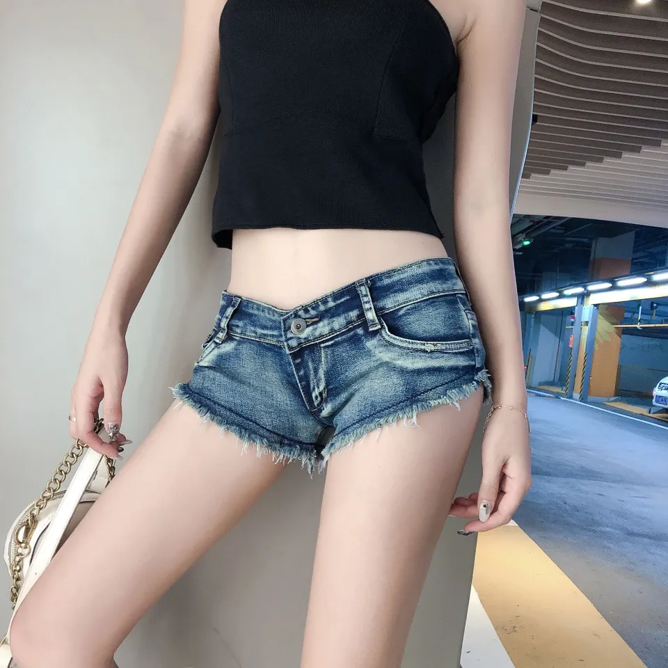 Logami Low Waist Denim Micro Cheeky Shorts Sexy Party Clubwear For Women  Feminine Jeans Q190509 From Yiwang01, $18.3