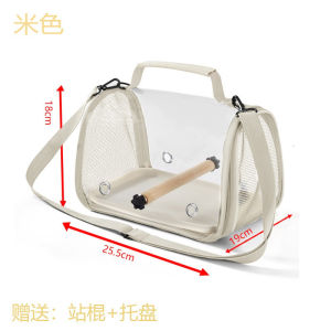 Parrot Outdoor Travel with Bird Cage Travel Carry Backpack Lightweight Pet Supplies Handheld Cage