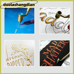 [Duola] Slanting Fine-line Paint Pen Fluid Writer Pen Writer Paint Applicator Pen