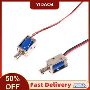 【YIDAO4】 Dc 3V 5V 6V 9V 12V Push-Pull solenoid thông qua loại nam châm điện đột quỵ 4mm