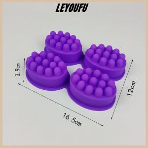 LEYOUFU 3d Silicone Soap Mold Massage Shape Mold For Massage Therapy Soap Making Tool Oval Spa Soap Mould Crafts Accessories