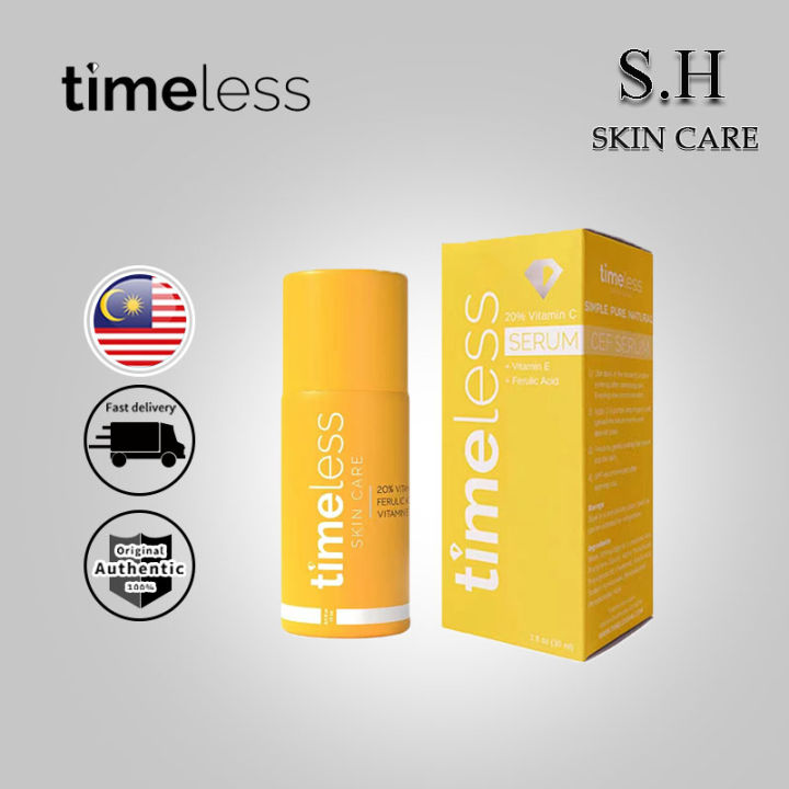 TIMELESS 20% VITAMIN C + E + FERULIC ACID SERUM 30ML Timeless 20% VC+E ...