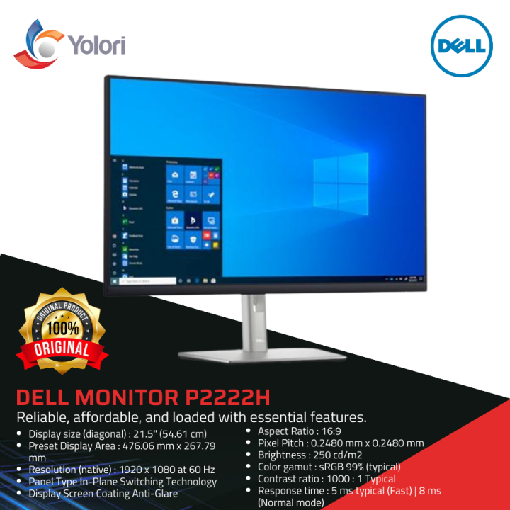 Dell Monitor P2222H | Lazada Indonesia