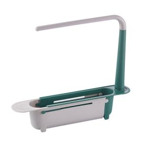 LIVELYN Có giỏ thoát nước Bộ tổ chức bồn rửa Thiết kế có thể mở rộng Đồ dùng nhà bếp Kệ chậu rửa bát Chất lượng Giá đỡ bọt biển xà phòng Chậu rửa chén