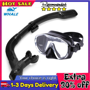 WHALE Professional Diving Scuba Gear Swimming Mask Snorkel Diving Mask Goggles and Snorkel Set Hyperopia Myopia Mask Goggle