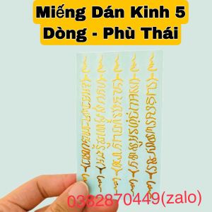 Linh Phù Dán Điện Thoại Thái Lan 5 Dòng Kinh( Đã Khai Quang)
