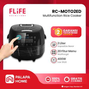 Rice Cooker FLiFE RC-MOTO2ED Reskuker Low Watt Magicom 2 Liter Penanak Nasi Mejikom