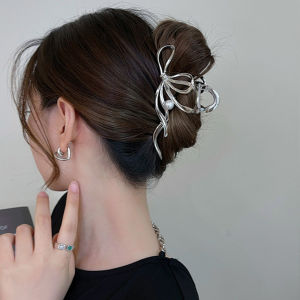 High-grade Metal Hair Clip For Women Black Gold Silver Trendy Hairpin Stylish Chic Hair Accessories Elegant Quality Pin