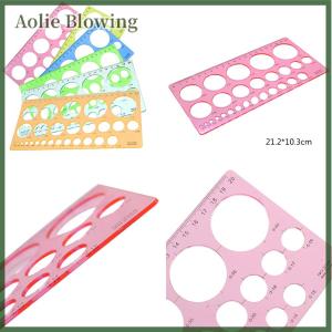 Aolie 1X thước kẻ xếp nếp Bộ dụng cụ tạo mẫu giấy xếp nếp Khổ tròn tự làm