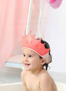 Mũ Chắn Nước Gội Đầu nhựa Bảo Vệ Tai Chống Nước Có Thể Điều Chỉnh Mềm Mại Cho Bé