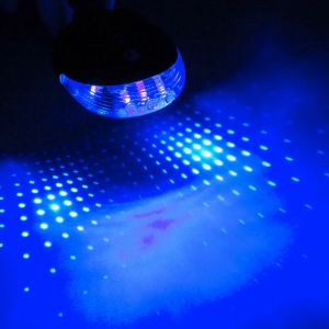 Bicycle Laser Tail Light 5LED Mountain Bike Electric Motorcycle Rear Light with Parallel Line Laser Starry Sky Safety Warning Light Ambient Light