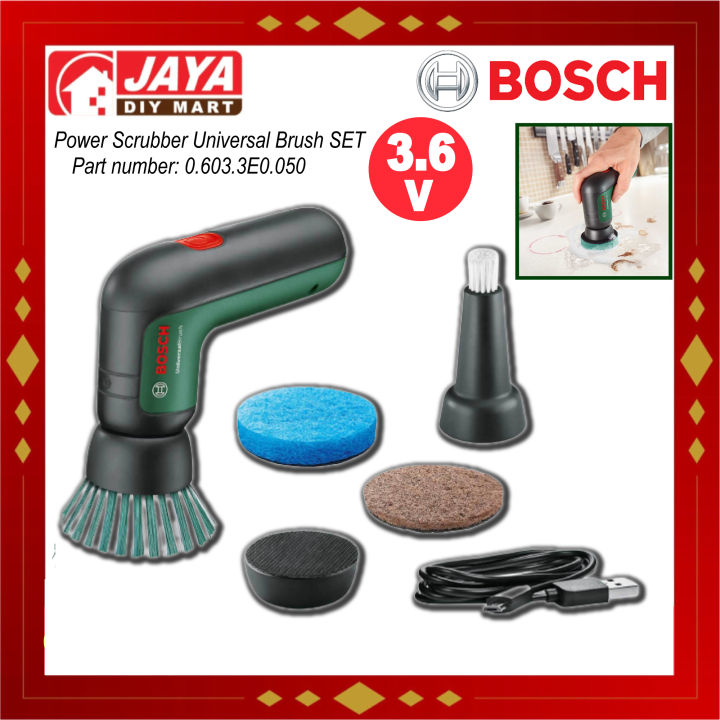 Bosch Power Scrubber Universal Brush SET 06033E0050 1 YEAR WARRANTY