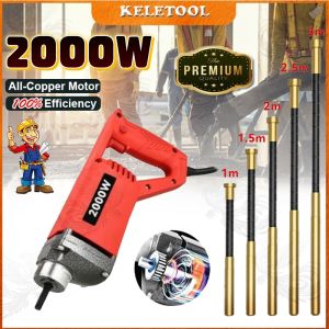 2000 3500 5000w Electric Concrete Vibrator Poker Cement Soil Mixer Mesin Electrical Vibrate Machine Construction Motor