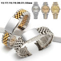 Jubilee Vòng Đeo Tay Tương Thích Với Dòng Rolex DATEJUST Dây Đồng Hồ Liền Mạch Đầu Vòng Cung Thép Không Gỉ 13Mm 17Mm 18Mm 19Mm 20Mm 21Mm 22Mm. 