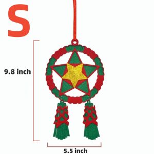 Christmas Star Parol Lantern Design Christmas Tree Wind Chime Hanging Ornament Traditional Indoor & Outdoor