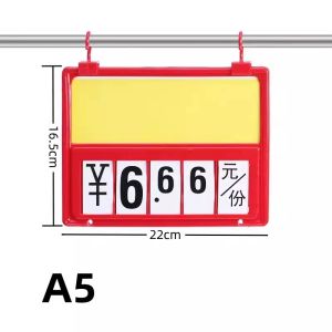 Price Sign Board A5 Papan Harga Gantung Supermarket Tag Harga Barang Dagangan Label Harga