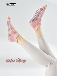 Tất (Vớ) Tập Yoga Pilates 5 Ngón Chống Trượt Lady In Motion - Vớ Xỏ Ngón Hở Mũi Vải Cotton Chải Mịn Thoáng Khí