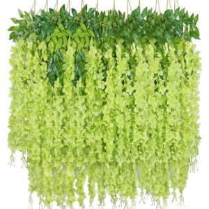 12 buahx 110cm Bunga kain sutra buatan bunga wisteria panjang bunga untuk dekorasi pesta pernikahan