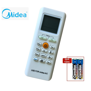 ĐIỀU KHIỂN MÁY LẠNH ĐIỀU HOÀ MIDEA NÚT VÀNG GIỮA - REMOTE ĐIỀU KHIỂN MÁY LẠNH ĐIỀU HOÀ MIDEA NÚT VÀNG GIỮA - ĐẦU BẤM ĐIỀU KHIỂN MÁY LẠNH ĐIỀU HOÀ MIDEA NÚT VÀNG GIỮA- TẶNG KÈM PIN