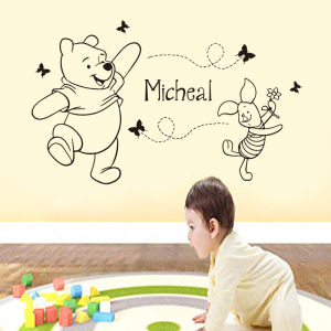 Vinyl Carved Wall Stickers for Home Decor Personalized Name Removable Mural House Renovation Baby Girl and Boy SP-151