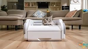 【SG】 Automatic Smart Cat Litter Box Open Design WiFi Phone App Self Cleaning Large Toilet Sensors