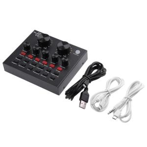 Wordoftechซาว์นการ์ดแปลงสัญญาณเสียง V8 BT Live Stream audio interface External Audio Mixing Sound Card