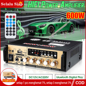 (dalam Stok Dikirim Dari Jakarta) 600W Power Amplifier Bluetooth Stereo Karaoke + Mp3 Player + FM Radio Home Theater