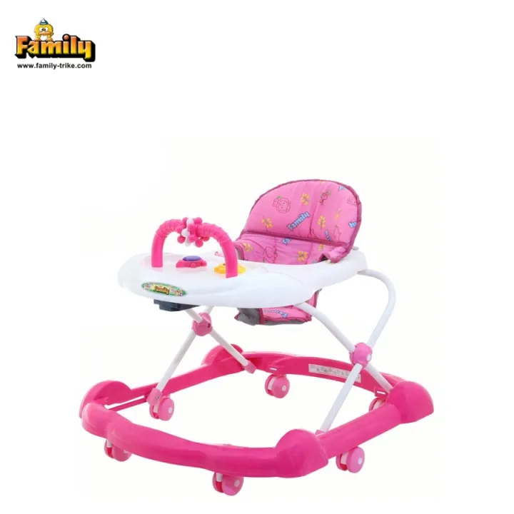 Baby walker sale family pink