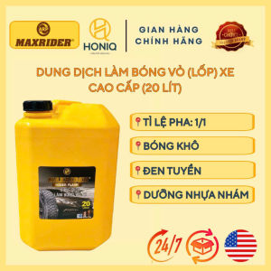 Nước Làm Bóng Vỏ Xe Maxrider 20L – Dưỡng Đen Làm Bóng & Bảo Vệ Lốp Xe Hơi Cao Cấp