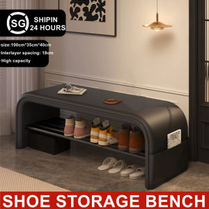 100cm Shoe Storage Bench Shoe Cabinet 2 In 1 Indoor Ottoman Outdoor Shoe Rack Organiser Storage