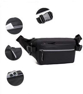 Tas Waistbag Pria import Waterproof / Tas Pinggang / Tas Selempang Dada Bahu Fashion Terbaru 2024