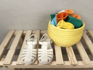 FE In Stock Denmark Liewood Same Style Baby Summer Infant Rubber Soft Bottom Pump Children Beach Sandals