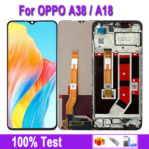 หน้าจอ LCD สำหรับแท้6.56 จอแสดงผล LCD แบบสัมผัสหน้าจอ CPH2591 A18 Oppo สำหรับ A38 Oppo CPH2579 Digitizer จอแอลซีดี Huawei Didsplay ปืนยิงกาวอะไหล่