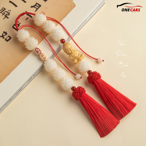Khánh Liên Hoa Treo Xe Ô Tô Phật Như Lai 2 Dải Dây Mang Lại Bình An May Mắn