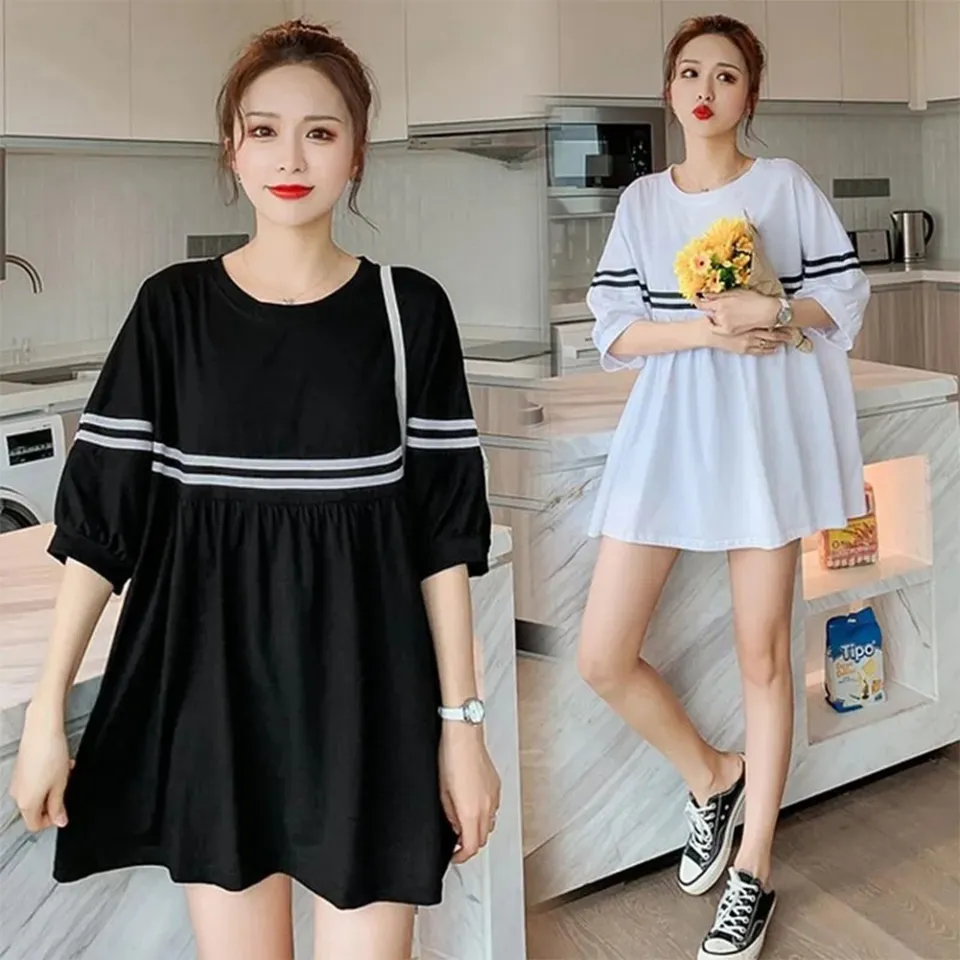 Váy Len đen basic mùa thu đông đơn giản cá tính HOT 🎀 Váy Len Dáng Thụng  Ulzzang | Shopee Việt Nam