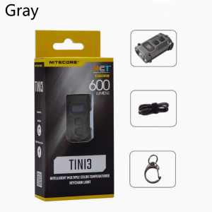 NITECORE TINI3 2025 EDC Keychain Light Mini Multiple Color Temperatures Flashlight USB-C Rechargeable 600 Lumen Li-ion Battery