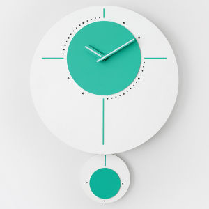 Minimalism Nordic Series Wall Clock 15 inch Silent Creative Circular Swing Clock Simple Modern Home Office Living room Mute Decoration 50.5x38cm