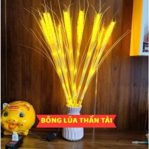 Đèn Led Bông Lúa Đèn Led trang trí Set 10 bông Trang Trí Bông lúa Vàng Trang Trí Ban Thờ Phòng Khách
