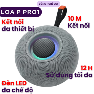 Loa P Pro 1 Chuẩn Bluetooth 5.0 – Kết Nối Nhanh Âm Thanh Sống Động Âm Bass hay Nghe Nhạc Cực Mượt Pin Khỏe 4h Nghe Nhạc Mọi Lúc Mọi Nơi