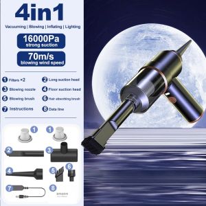 Vacuum Cleaner Mobil Portable Mini 2 in 1 Alat Penyedot Debu Mobil Tanpa Kabel