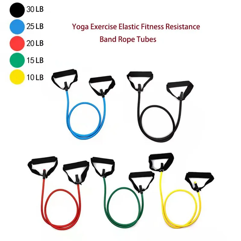 Buy 120cm Yoga Pull Rope Elastic Resistance Bands Fitness Workout