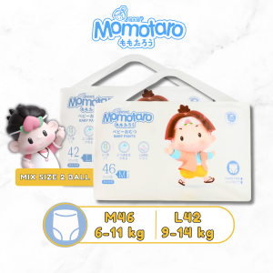 MOMOTARO Popok Celana Bayi Mix Size M46 dan L42