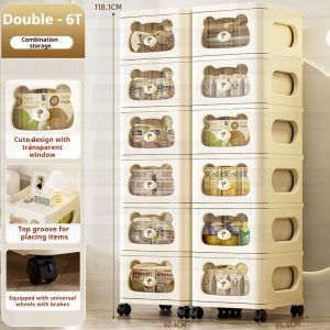 🐨【Kids Must-Have】SIXTYTHREE Toy Storage Rack Drawer Cabinet Baby Organizer Rak Barang Bayi Stackable Kids Storage