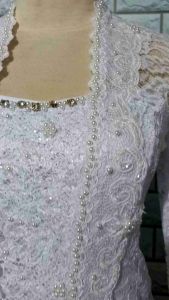 set kebaya pesta brukat kenaya brukat kutubaru kebaya modern