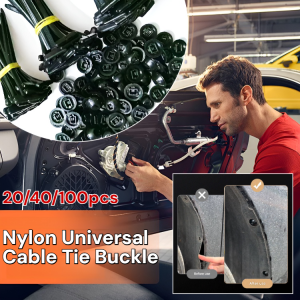 20/40/100pcs Nylon Universal Cable Tie Buckle Automotive Plastic Fastener Self Locking Zip Ties