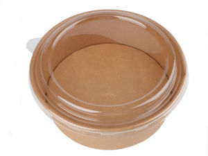 50PCS Round Meal Box Round Kraft Paper Box Take Out Takoyaki Chicken Wings Rice Meals Box
