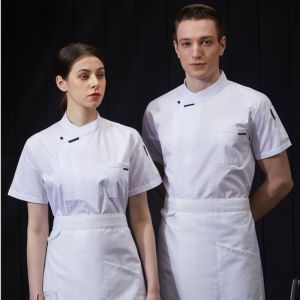 Ready Stock Chef Uniform Short Sleeve M-2XL For Men/Women Chef Jacket Cotton Breathable Waiter Uniform Hotel Kitchen Chef Shirt Chefs Costume