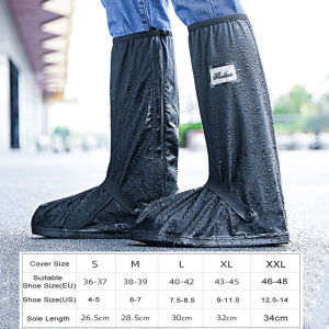 LORDWEY || BEIMEI Waterproof Shoes Cover Motorcycle Boots Rain Cover Men Women Riding Rain Boots Cover Non-slip Reflective Shoes Cover For Rider